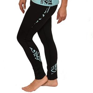 Like New - ORI ACTIVE Koru Yoga Pants Maori Tattoo